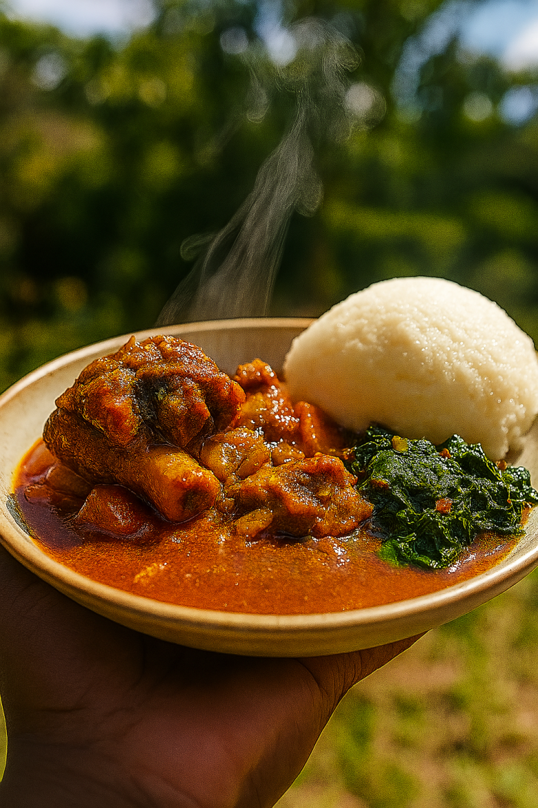 Sadza and oxtail at Soul Fusion African Kitchen